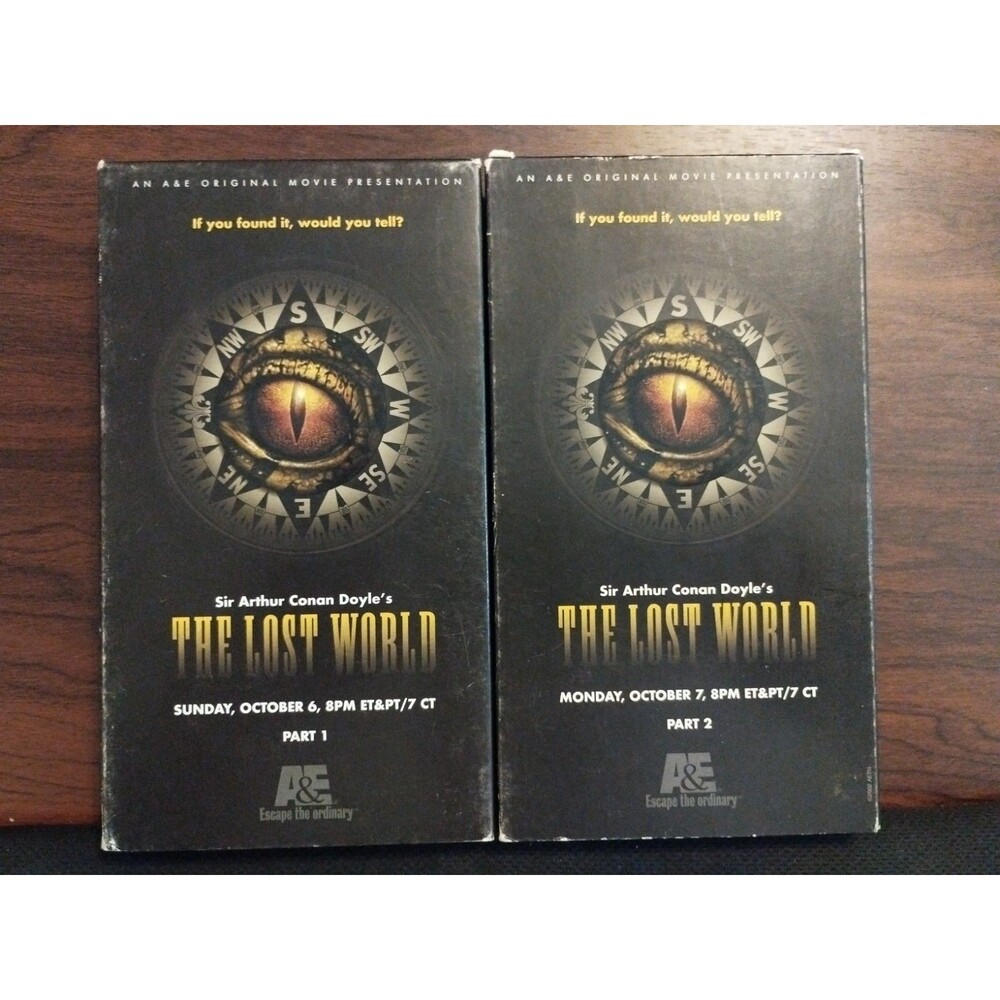A&E Sir Arthur Conan Doyle’s The Lost World Miniseries VHS - Rare Promo Screener